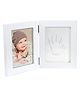 Dooky Hand & Footprint Clay Impression Frame - White | Baby Keepsake Photo Gift