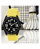 Kool kidz Colour Blocked Analogue Watch - Yellow