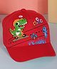 PASSION PETALS Dinosaur Applique Baseball Cap - Red  - Circumference - 46cm