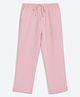 Charkhee Cotton Denim Solid  Pant - Light Pink