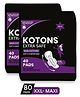 CPLSupersoft Kotons Extra Safe XXL with Leak Lock, Maxi Cottony Comfort & 320mm Day-Night Protection Sanitary Pad (Pack of 80)