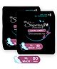 CPLSupersoft Jumbo Dry feel for quick absorb and rash free. 40 pads Sanitary Pad (Pack of 2)