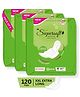 CPLSupersoft Ultra Secure XXL with 320mm Length, Gel Lock Absorption & Wide Back Wings Sanitary Pad (Pack of 120)