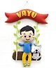 Fab Feltro Boy On Swing , Personalised Felt Kids Hanging - Multicolor