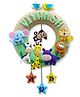 Fab Feltro Roars & Giggles Personalised Felt Kids Hanging - Multicolor