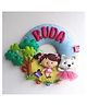 Fab Feltro Cuddles with Cat Personalised Felt Kids Hanging - Multicolor