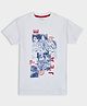 Pepe Jeans Cotton Knit Half Sleeves T-Shirt Brand Name Print - White