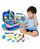 Sanjary Little Doctor Pretend Play Medical Kit for Kids with Stethoscope, Tools, Carry Case, and Interactive Accessories color design may vary