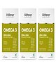 Hohner Omega 3 Veg EPA and DHA Rich Sourced from Green Algae 1000mg - 30 Veg Capsules x Pack of 3