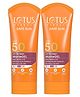Lotus Herbals Safe Sun Uv Screen Matte Gel Spf 50| Comfrey,Vanilla, Horse Extract| Paraben Free, Cruelty free, matte gel, no white cast| Normal to Oily Skin| Pa+++ | 30 g (Pack of 2)