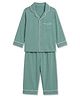 Cocoon Care Bamboo Knit Full Sleeves Solid Shirt & Pajama Night Suit - Green