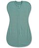 Cocoon Care Bamboo Cotton Knit Solid Arms Up Swaddle Sleeping Pod for Baby - Chinois Green