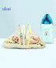 Bubzii 3 in 1 Baby Sleeping Bag with Mosquito Net for Newborn Soft & Breathable Cotton Sleeping Sack Cum Wrapper Foldable Bag for Baby Protection