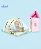 Bubzii 3 in 1 Baby Sleeping Bag with Mosquito Net for Newborn Soft & Breathable Cotton Sleeping Sack Cum Wrapper Foldable Bag for Baby Protection