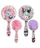 FunBlast Cartoon Theme Round Shape Hair Comb for Girls  Pack of 2 (Random Color and Print)