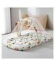 StarAndDaisy 3 in 1 Baby Mosquito Net for Sleeping And Comfortable Bed, Washable Cotton Design Lion Print - White