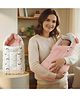 StarAndDaisy StarAndDaisy 3 in 1 Baby Sleeping Bag & Bedding Set For Newborn Baby, Soft, Comfortable, Foldable Washable,Cotton, Lightweight Rainbow Print- Pink
