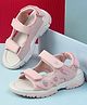 Cute Walk by Babyhug Velcro Closure Sandals With Strawberry Applique - Pink