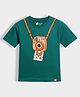 Orange Sugar 100% Cotton Knit Half Sleeves Camera Printed Tee - Green