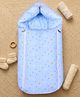 GRASPING FINGERS 3 in 1 Moonlit Magic Theme 100% Cotton Carry Nest Cum Sleeping Bag, Portable Bassinet for Newborn & Infant - Blue