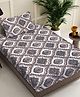 FABINALIV Multicolor Ethnic 300 TC Cotton Blend Single Bedsheet with 1 Pillow Cover