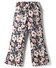 Tiara Cotton Spandex Knit Floral Printed Pants - Peach