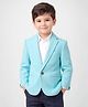 Rare Juniors Cotton Woven Full Sleeves Solid Blazer - Sky Blue