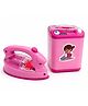Toytales 2-in-1 Household Toy Set Mini Washing Machine & Iron, Battery Operated Role Play Kit - PInk