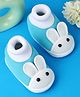 KIDSUN Rabbit Applique Detailed Booties - Blue