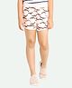Ariel Cotton Knit Whale Printed Shorts - Peach