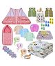 Toddylon Newborn Baby Essentials Kit 28 Items Combo Set New Born Kit 0 to 6 Months Pink