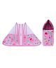 Toddylon Baby Bedding Set for New Born Baby Bed with Mosquito Net & Carry Bag - Pink