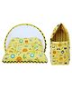 Toddylon Baby Bedding Set for New Born Baby Bed with Mosquito Net & Carry Bag - Yellow