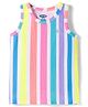 Korkak Knit Sleeveless Tank Top with Stripes - Multicolor