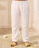 AJ Dezines Cotton Woven Solid Pyjamas - White
