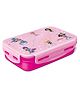 MILTON Steely Deluxe Mini Tiffin Box Steel Insulated Inner Stainless Steel Containers with Clip Lock Lid, 400ml, Airtight Leakproof Kids Lunch Box, for School, Picnic, Dark Pink