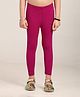 Robinbosky Cotton Elastane Knit  Solid Leggings - Magenta