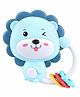 Comercio Cute Wink-A-Lion Rattle, Baby Rattle With Soft Teething Rings - Multicolor