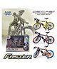 Comercio Premium 1:10 Scale Die-Cast Bicycle Toy With Realistic Design, Movable Pedals and Sturdy Metal Construction - Multicolor