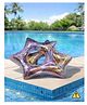 Comercio Star Design Inflatable swimming ring star shape Tube beach pool toy for kids - Color May Vary