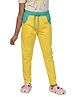 PILOLO Cotton Knit Colour Blocked Pants - Yellow