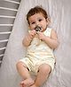 Somersault Cotton Knit Sleeveless Zestfully Adorable Text Printed Romper - White