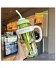 New Pinch Colorful Bottle With Straw 1300ml Large Capacity With Handle Portable Stylish  BPA Free Detox Bottle for Kids Students Adults Outdoor Gym Use random color dispatch (Multi Color)