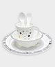 Mi Arcus Animal Print Baby Dinner Set Pack of 5 White & Grey