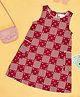 Akkriti by Pantaloons Cotton flax Woven Sleeveless Hearts Printed Dress - Red