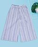 Akkriti by Pantaloons Cotton Flax Woven Striped Pant - Blue