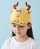 Vritraz Woven Cow Applique Detailed Baseball Cap - Yellow - Circumference 52-56 Cms