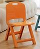 Purple Tots Ergonomic Kids Chair  Durable Plastic Study, Play & Dining Chair with Comfortable Support (Orange)