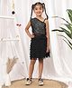 NEUDIS Knit Sleeveless Sequin Embellished Crop Top & Skirt Set - Black