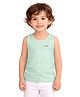 Kidbea Bamboo Knit Sleeveless Solid Vest - Light Green